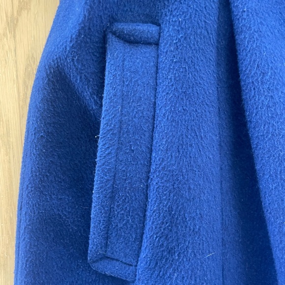 Blue Wool Blend Coat - Picture 5 of 7